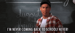 Mad Adam Sandler No To School GIF