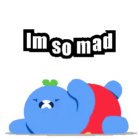 Mad Cartoon Character Sticker