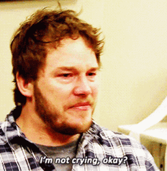 Mad Chris Pratt Sobbing  GIF