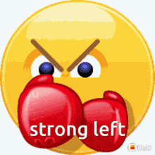 Mad Emoji Punching Action GIF