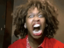 Mad Face Angry Screaming Black Woman