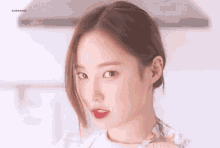 Mad Face Blow Hair Yeonwoo Momoland KPop GIF