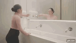 Mad Girl In The Bathroom GIF