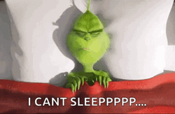 Mad Grinch Cant Sleep GIF