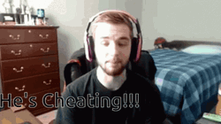 Mad Guy Saying He's Cheating GIF