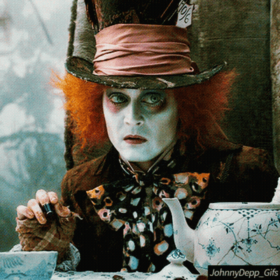 Mad Hatter From Alice In Wonderland By Johnny Depp GIF