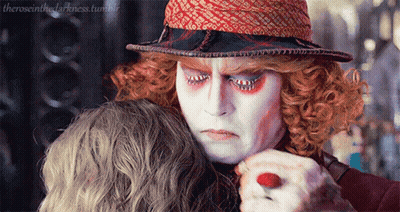 Mad Hatter In Pink Hat And Bow Tie GIF