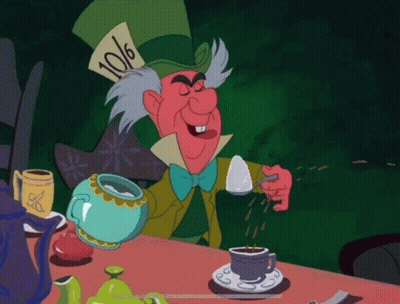 Mad Hatter Pouring Into Cup GIF