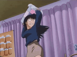 Mad Kagome Throwing Things GIF