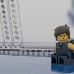 Mad Lego Man Talking GIF