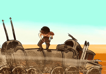 Mad Max Fighting Animation GIF