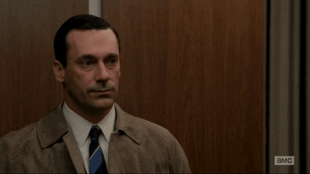 Mad Men Don Draper Inside Elevator GIF