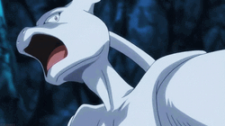 Mad Mewtwo Unleashing Powerful Strike GIF