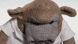 Mad Monkey Puppet Nooo GIF