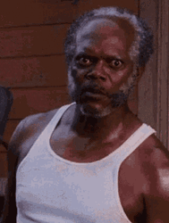 Mad Old Guy Staring Intensely GIF