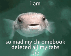 Mad Pufferfish Delete Tabs  GIF