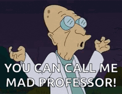 Mad Scientist Futurama Professor Farnsworth  GIF