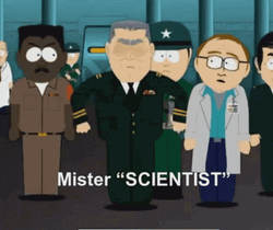Mad Scientist South Park Pentagon Commander  GIF
