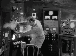 Mad Scientist Spark Burning Equipment GIF
