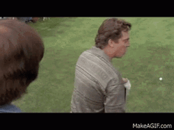 Mad Shooter McGavin Turned Around GIF