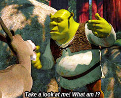 Mad Shrek Asking Donkey GIF