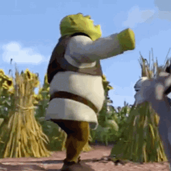 Mad Shrek Talking To Donkey GIF