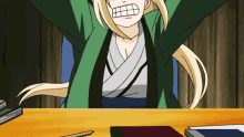 Mad Tsunade Slamming The Table GIF