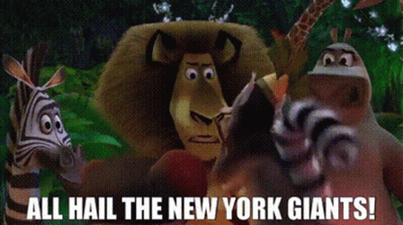 Madagasca All Hail The New York Giants  GIF