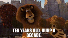 Madagascar Alex Decades Ten Years GIF