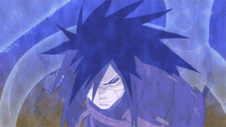 Madara Uchiha Blue Ghost Fight GIF