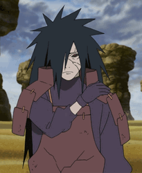 Madara Uchiha Dusting His Clothes GIF