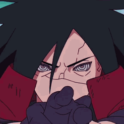 Madara Uchiha Glowing While Doing Jutsu GIF