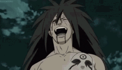 Madara Uchiha Laughing GIF