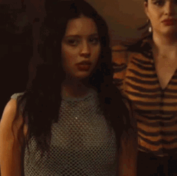 Maddy Perez Confused Looking Back GIF