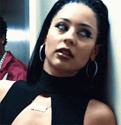 Maddy Perez Drowsy Leaning On Wall GIF
