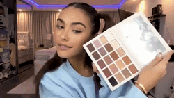 Madison Beer Doing Makeup GIF