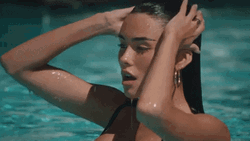 Madison Beer On Swimming Pool GIF