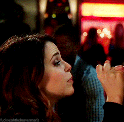 Mae Whitman Making Pinky Promise GIF