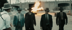 Mafia Gangster Squad Car Explosion GIF