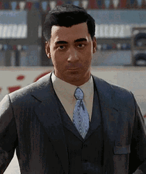 Mafia Sam Looking Around GIF