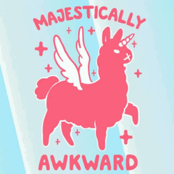 Magestically Awkward Llama GIF