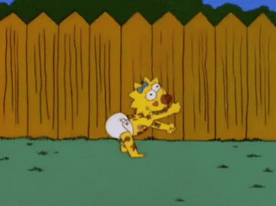 Maggie Simpson Wearing Diaper GIF