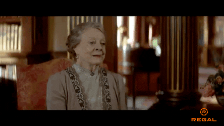 Maggie Smith Fake Smile GIF