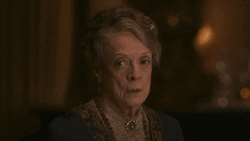 Maggie Smith Here We Go GIF