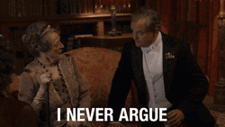 Maggie Smith Irritated Reaction Downtown Abbey GIF