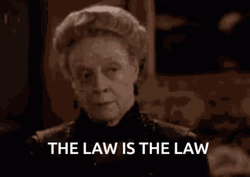 Maggie Smith's The Law Is The Law GIF