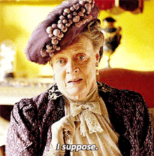 Maggie Smith Skeptical I Suppose GIF