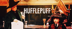 Maggie Smith Sorting Hat Hufflepuff GIF