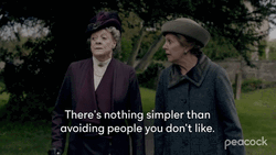 Maggie Smith Violet Crawley Strolling GIF
