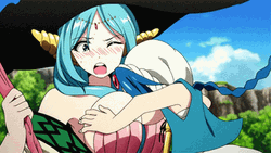 Magi Touching A Girl GIF